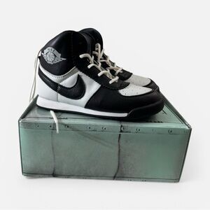 Nike Kids Black and White High-Top Sneakers